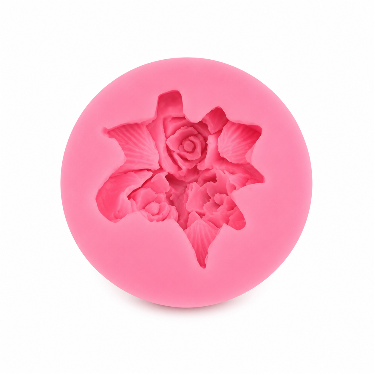 Triple Rose Cluster Silicone Mold – Fondant, Chocolate & Cake Decorating Mold