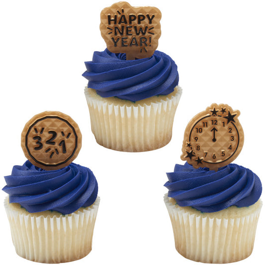 Cupcake Topper Count Down To New Years 12 Count