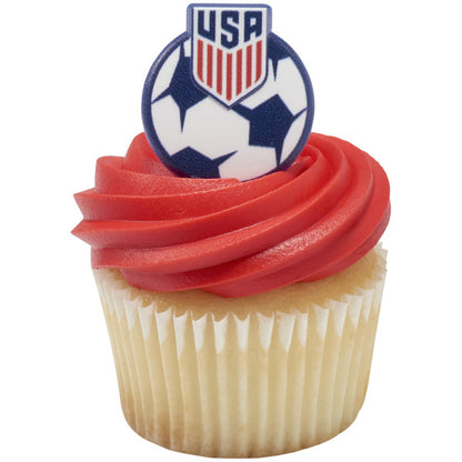 USA Soccer Cupcake Rings | Official U.S. Soccer 12 Count