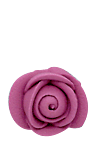 Fuchsia Mini Roses Icing Toppers 12 Count