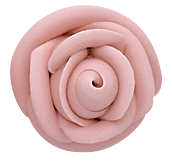 Mauve Rose Large Icing Topper 2in 2-Count
