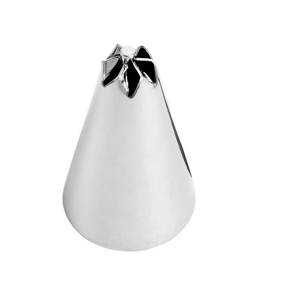 One-Squeeze Flowers & Swirled Blossoms Piping Tip - Wilton #107 Drop Flower - Stainless Steel Cake Decorating Tip