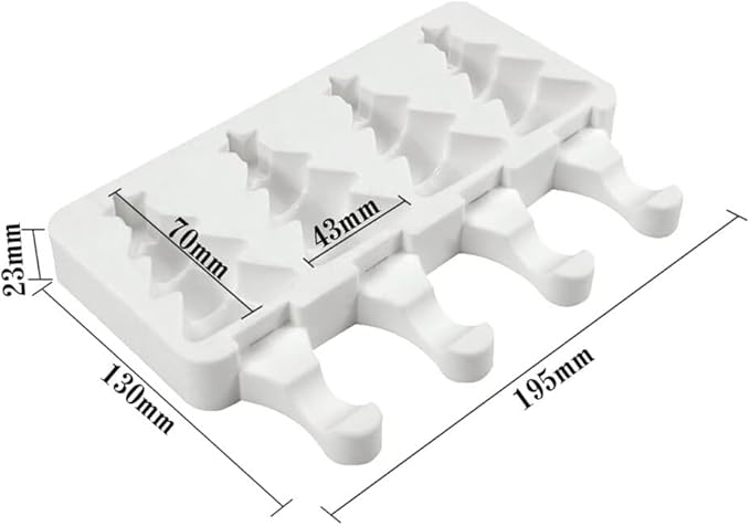Christmas Tree Cakesicle Mold 4 Cavity