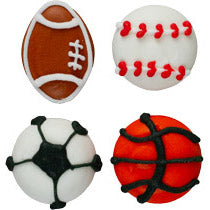 Edible Decorations Mini Football 4 Count