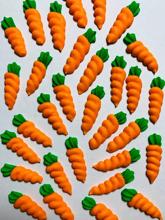 Edible Decorations Large Carrots 1 1/2in 6-Count