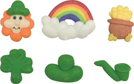 St. Patrick’s Day Royal Icing Decorations – 12-Piece Edible Toppers