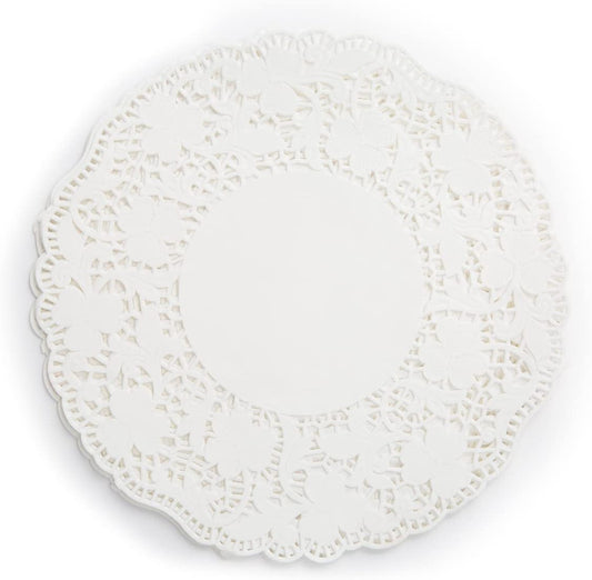 Fox Run 8" Paper Lace Doilies – Set of 24