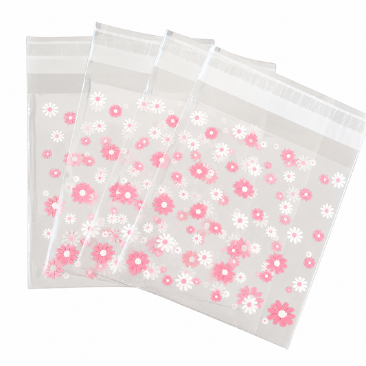 Floral Treat Bags 4x4 Self Sealing 20 Count