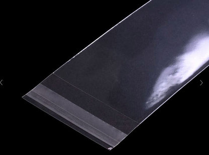 Clear Self Sealing  Bags 3 X 12 Inch 100 Count