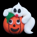 Pumpkin With Ghost 3pc