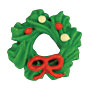 Edible Decorations Mini Wreath With Bow  12 Count