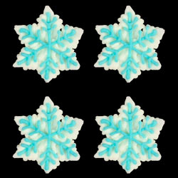 Edible Decorations Sweet Decor Snowflake 1in 6-Count