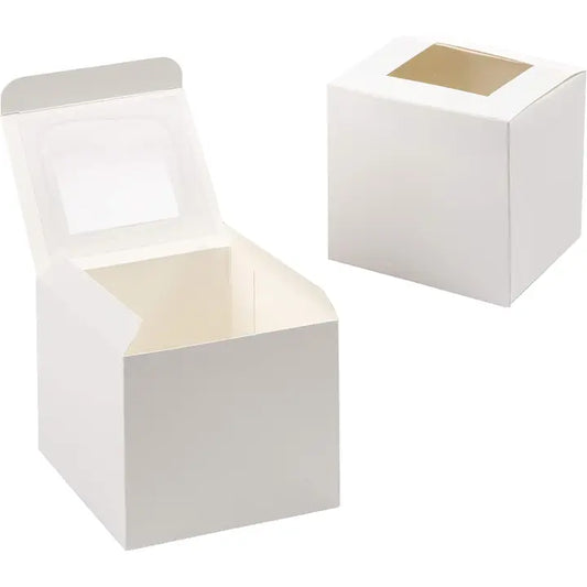 Cupcake Box Single White 5 Count