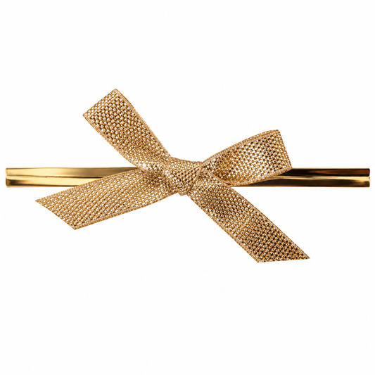 Silver Pre-Tied Bows with Twist Ties – 12 Count