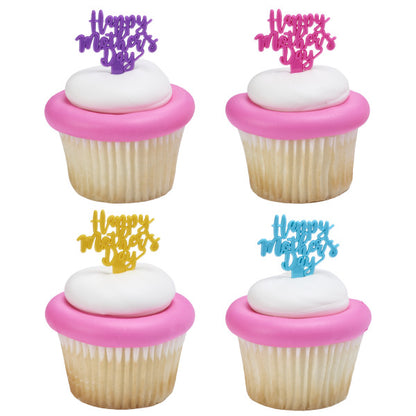 Happy Mothers Day Cupcake Toppers 12 Count