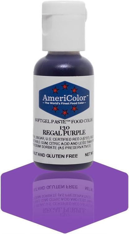Americolor Soft Gel Paste Food Coloring .75 Regal Purple