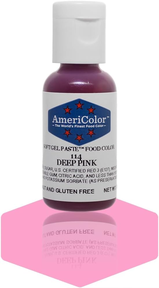 Americolor Soft Gel Paste Food Coloring .75 Deep Pink
