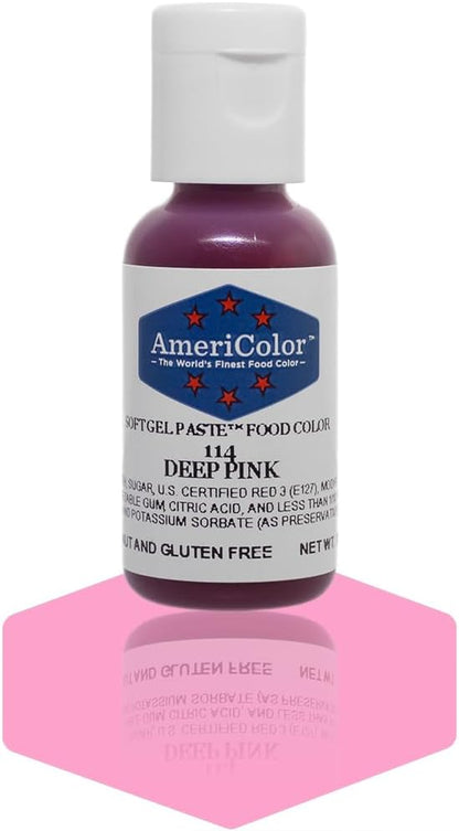 Americolor Soft Gel Paste Food Coloring .75 Deep Pink