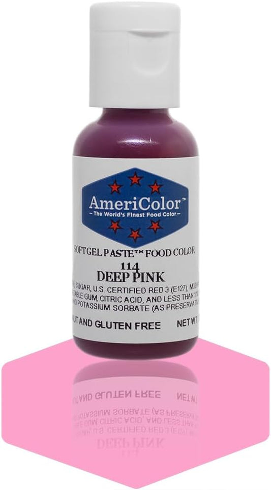 Americolor Soft Gel Paste Food Coloring .75 Deep Pink
