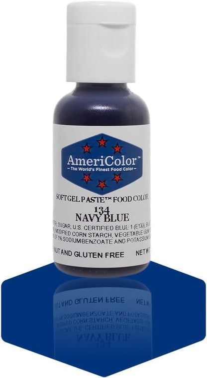Americolor Soft Gel Paste Food Coloring .75 Navy Blue