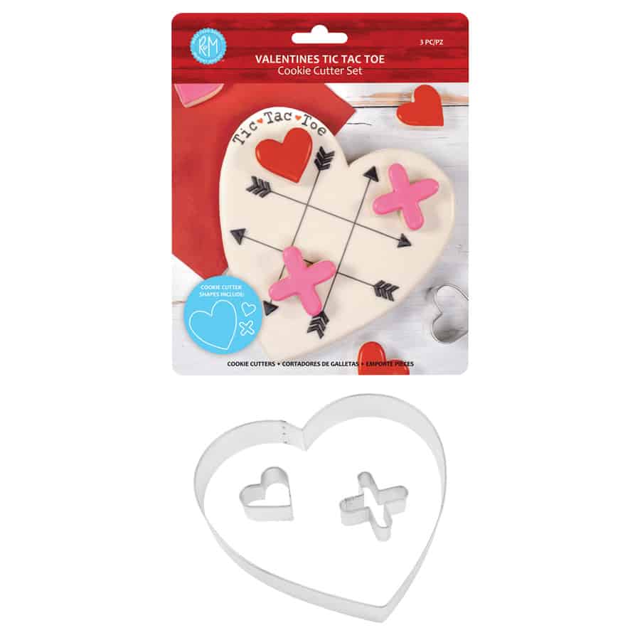 Valentines Tic Tac Toe Cookie Cutter Set 3 pc