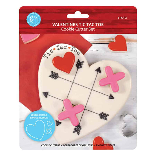 Valentines Tic Tac Toe Cookie Cutter Set 3 pc