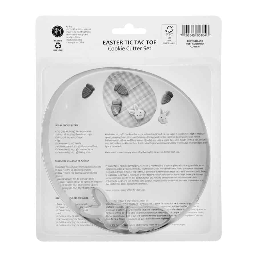 Easter Tic Tac Toe Cookie Cutter Set 3 Count