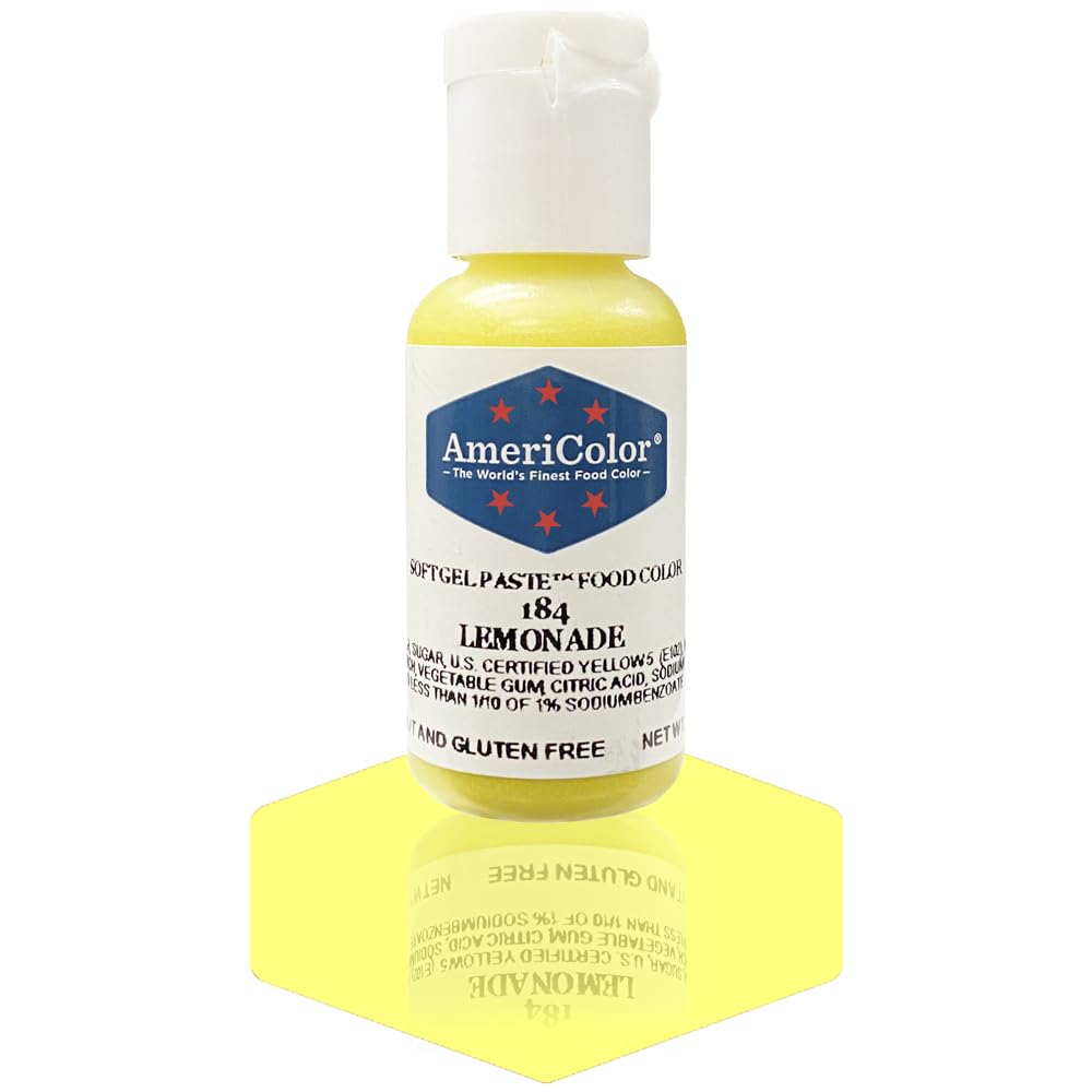 Americolor Soft Gel Paste Food Coloring .75 Lemonade