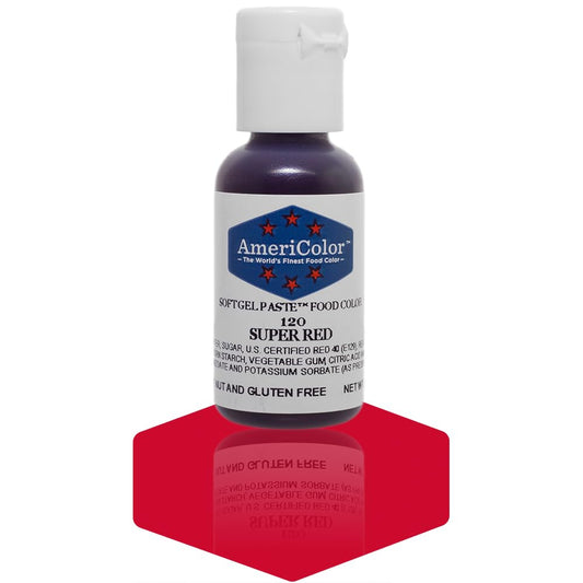 Americolor Soft Gel Paste Food Coloring .75 Super Red