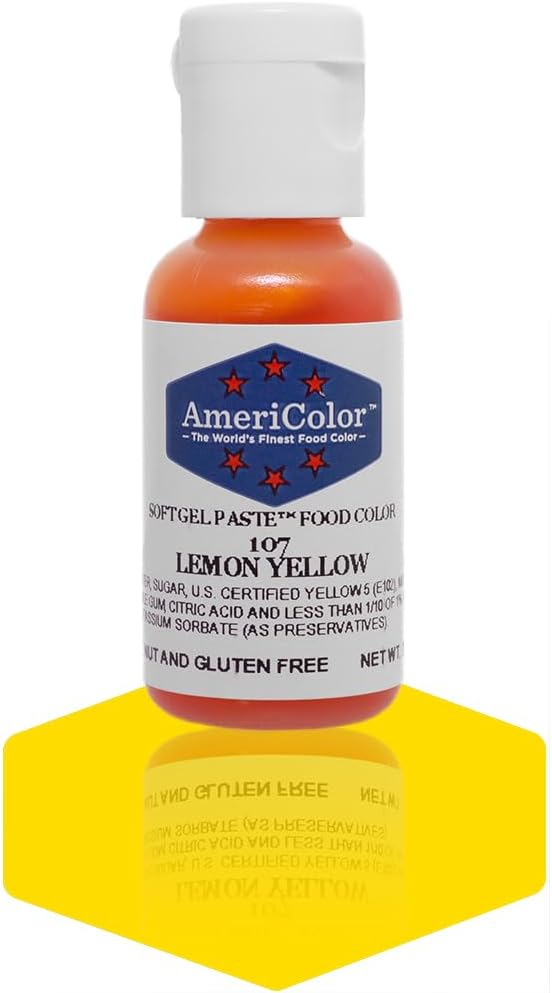 Americolor Soft Gel Paste Food Coloring .75 Lemon Yellow