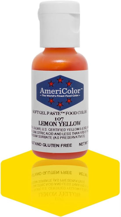 Americolor Soft Gel Paste Food Coloring .75 Lemon Yellow