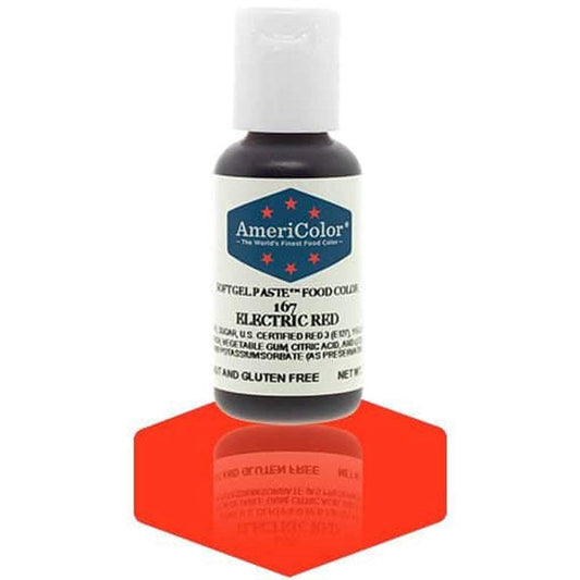 Americolor Soft Gel Paste Food Coloring .75 Electric Red