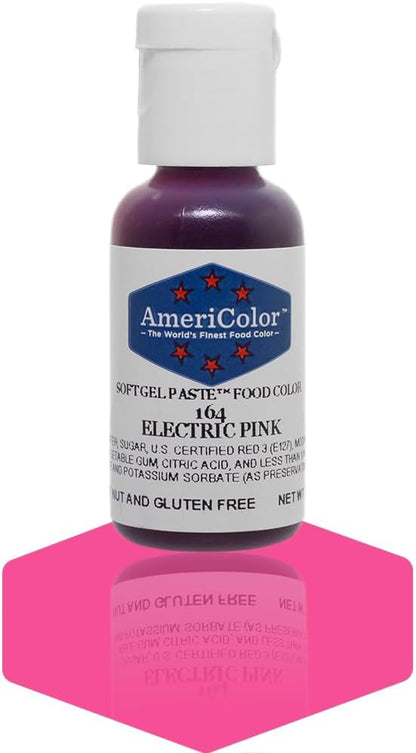 Americolor Soft Gel Paste Food Coloring .75 Electric Pink