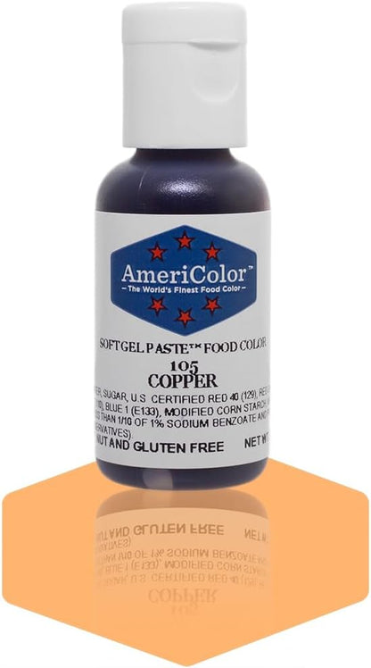 Americolor Soft Gel Paste Food Coloring .75 Copper