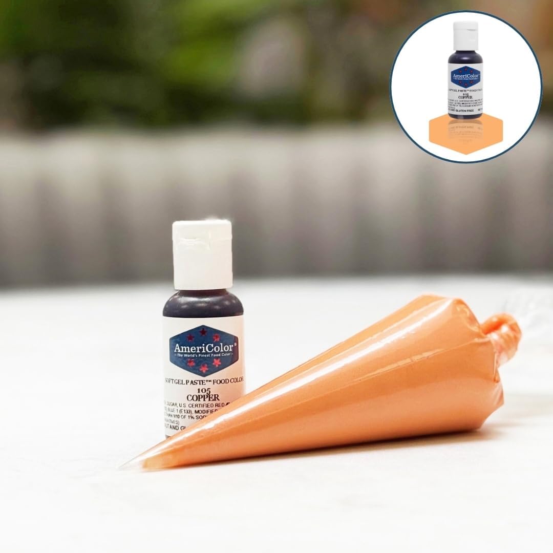 Americolor Soft Gel Paste Food Coloring .75 Copper