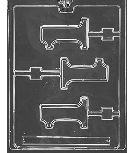 Life of the Party Number One Chocolate Lollipop Mold 3 Cavity