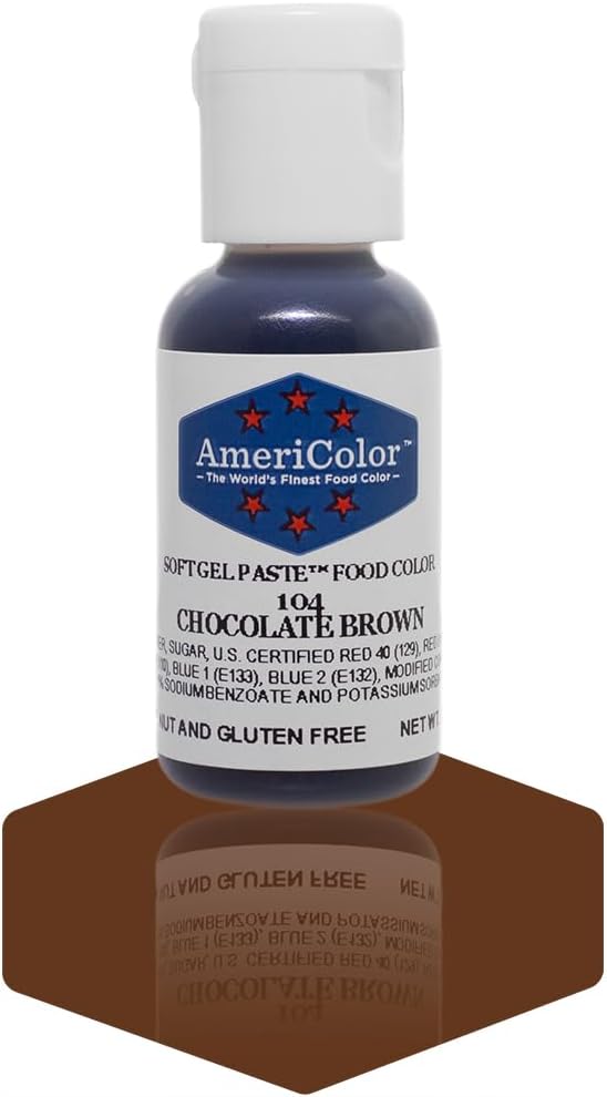 Americolor Soft Gel Paste Food Coloring .75 Chocolate Brown
