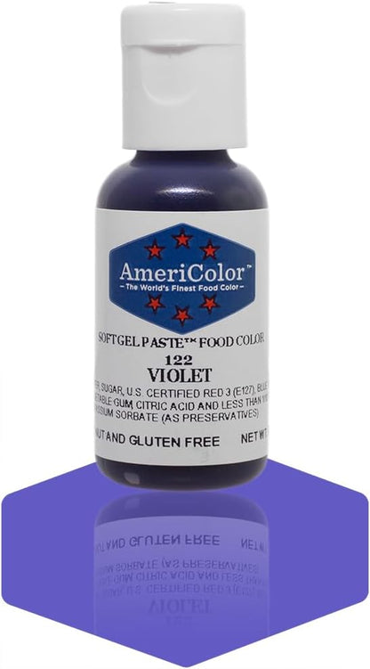 Americolor Soft Gel Paste Food Coloring .75 Violet