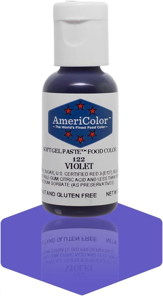 Americolor Soft Gel Paste Food Coloring .75 Violet