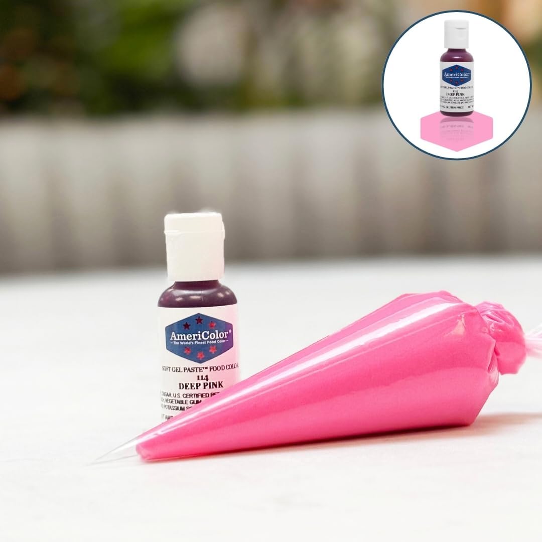 Americolor Soft Gel Paste Food Coloring .75 Deep Pink