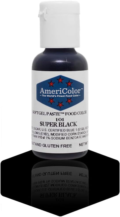 Americolor Soft Gel Paste Food Coloring .75 Super Black