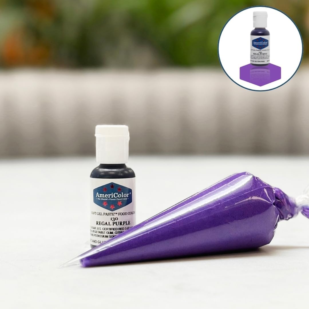 Americolor Soft Gel Paste Food Coloring .75 Regal Purple