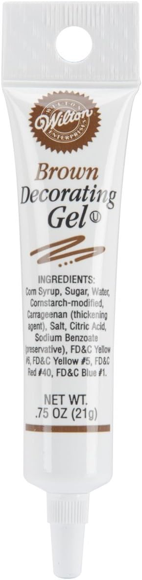 Brown Decorating Gel Tube .75oz