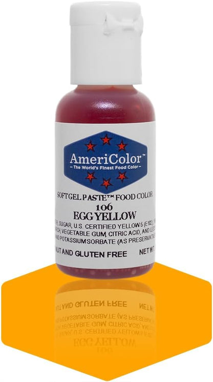 Americolor Soft Gel Paste Food Coloring .75 Egg Yellow