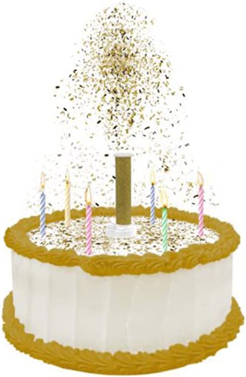 Party Poppers Edible Confetti Cake Topper