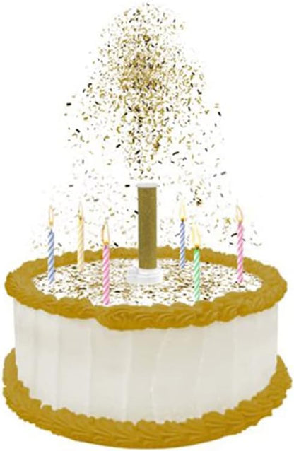 Party Poppers Edible Confetti Cake Topper