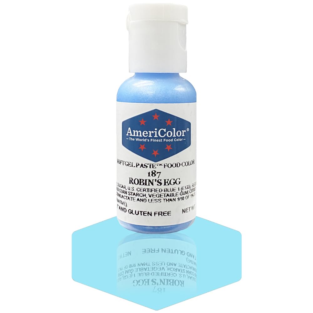 Americolor Soft Gel Paste Food Coloring .75 Robin's Egg