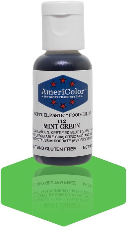 Americolor Soft Gel Paste Food Coloring .75 Mint Green