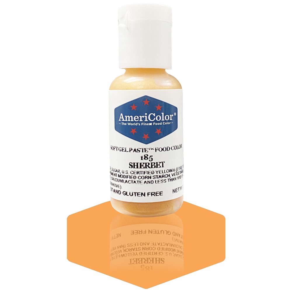 Americolor Soft Gel Paste Food Coloring .75 Sherbet