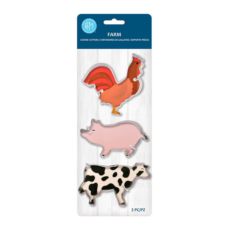 Farm 3pc Cookie Cutter Set